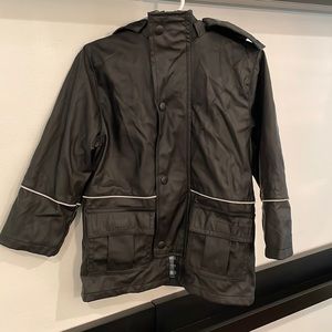 Toddler rain jacket / brand new with tags / removable hood / size 2T / lined